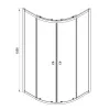 Душевая кабина Koller Pool Line ARC 900x900 black matt (1440652403)- Фото 2